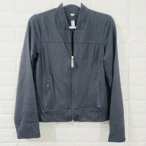 NWT Fal (Jeffrey Grubb) Women's SZ S Cropped Jacket Long Sleeve Full Zip Black